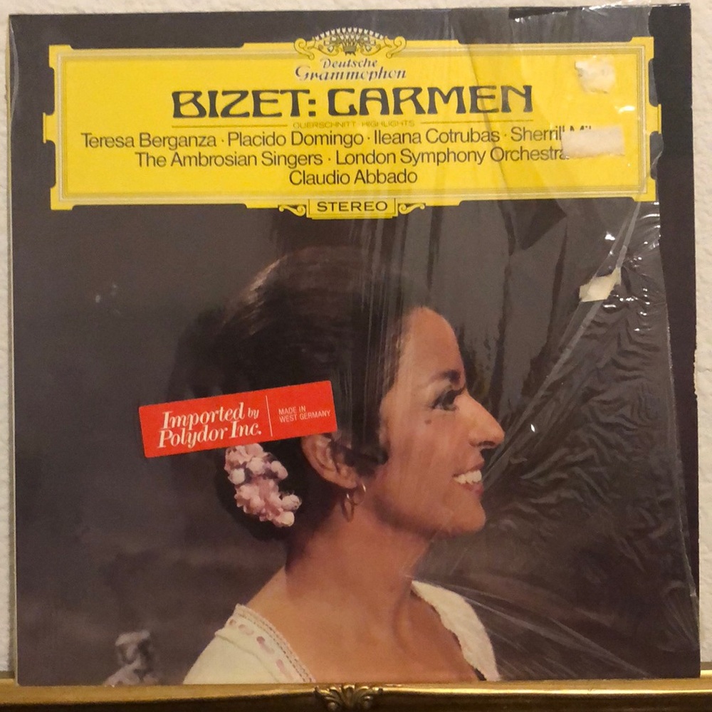 Georges Bizet:Carmen Teresa Berganza Placido Domingo London Symph. Orch.Vinyl Lp